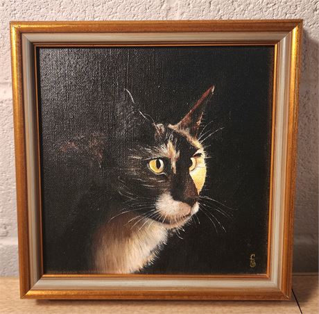 Cat Canvas Painting