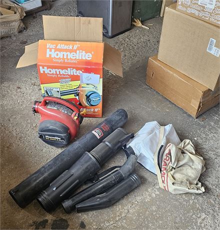 Homelite Vac Attack II Leaf Blower Gas Powered