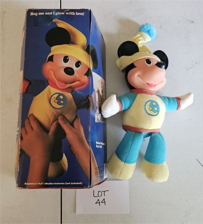 Vintage 1990 Battery Op Mickey Mouse Hug Light
