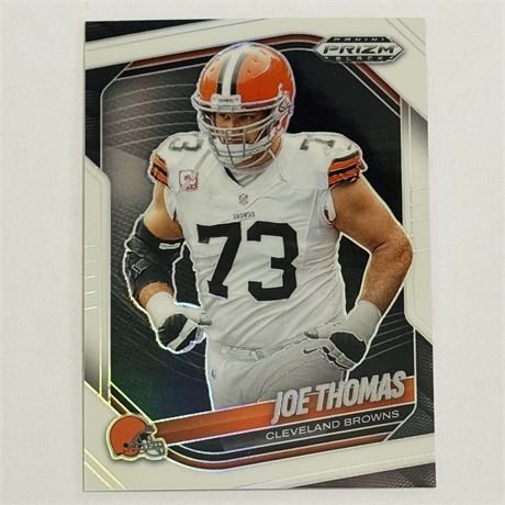 Joe Thomas 2025 Panini Prizm Black Football White Prizm Card #'d 132/175