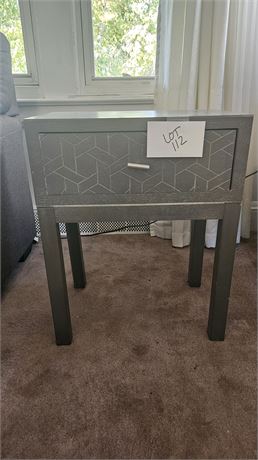 Slate Gray Side Table