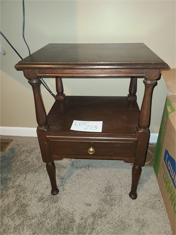 Wood Nightstand