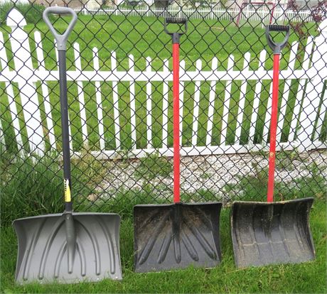 3 Snow Shovels