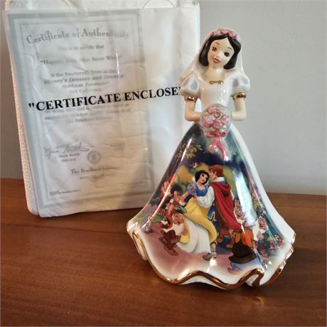 "Happily Ever After Snow White"~Heirloom Porcelain Bell Collection w/COA