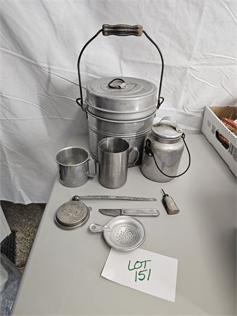 Priscill Camping Pot / Aluminum Milk Jug / Cups & More