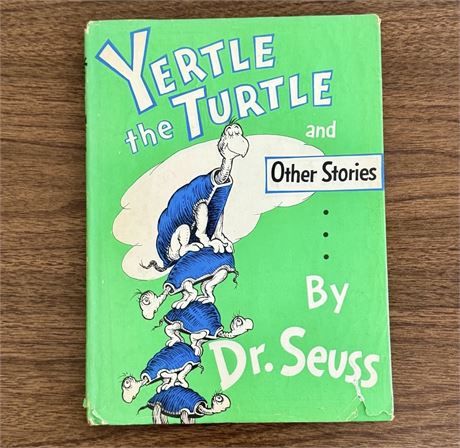 Dr. Seuss Yertle The Turtle 1st Edition 1st Print HC DJ 1958 295/295