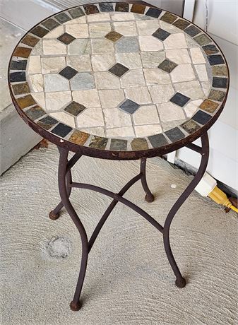 Outdoor Stone Garden Accent Table