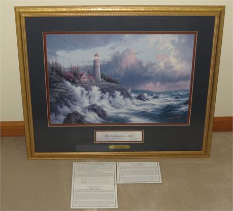 Thomas Kinkade " Conquering The Storms" Print