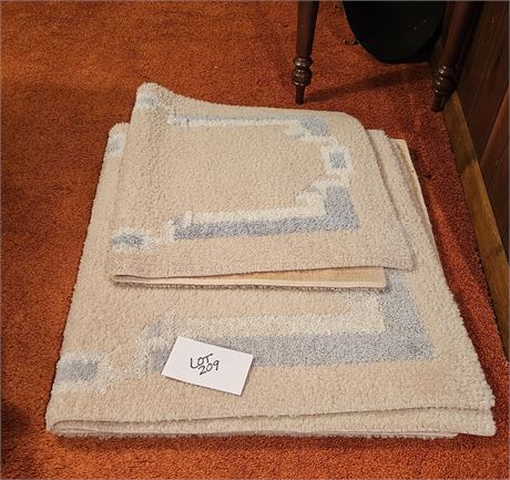 3 Piece Pastel Rugs Size Vary