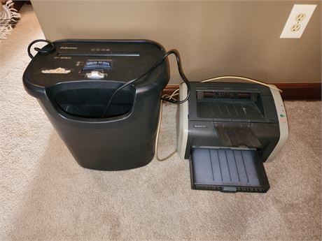 HP Printer, Paper Shredder