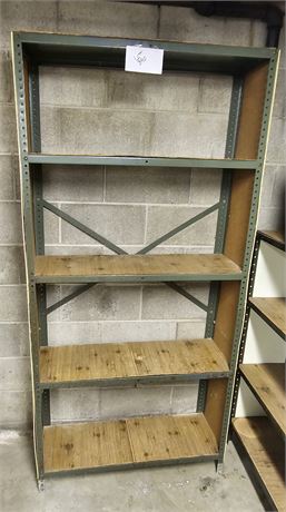 Metal & Wood Utility Shelf