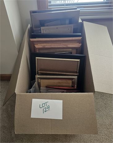 Large Box Of Mixed Picture Frames
