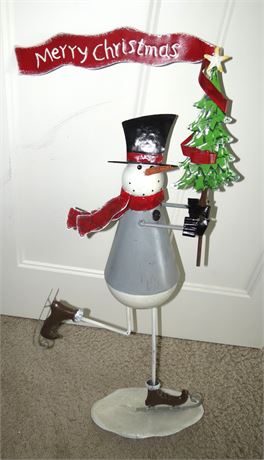 Tin Snowman Decoration