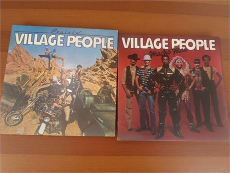 Record Album Lot of 2 - The Village People, Cruisin & Macho Man