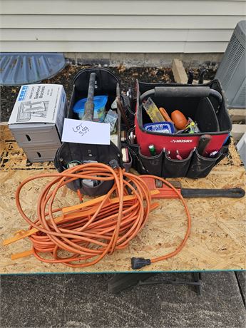 Mixed Tool Lot: Drill Bits / Hand Tools / Heavy Duty Extension Cords & More