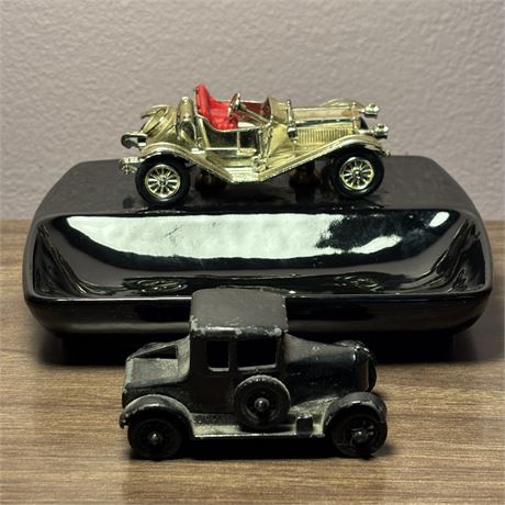 Lesney Matchbox Models of Yesteryear Ashtray and Early Die-Cast Car