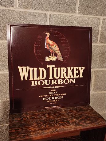 Wild Turkey Metal Sign