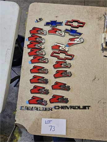 Mixed Chevy Z-24 Car Emblems