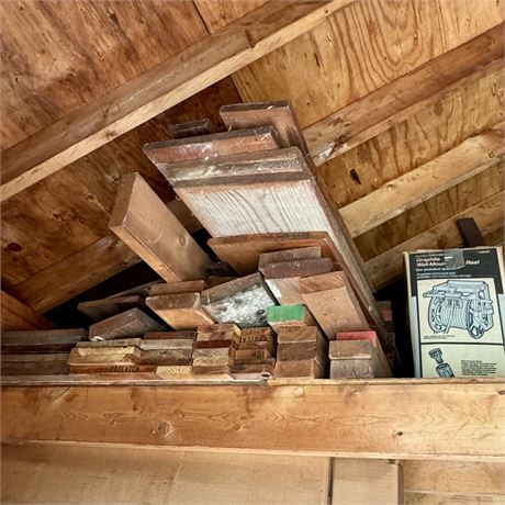 Upper Level Shanty Cleanout!!! - Wood, Old Patio Furniture and ???