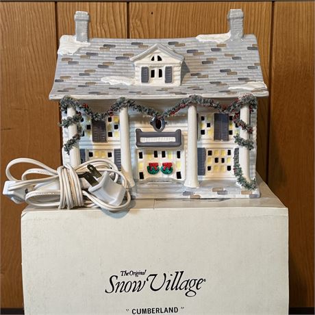 Dept. 56 Snow Village "Cumberland House" 1987