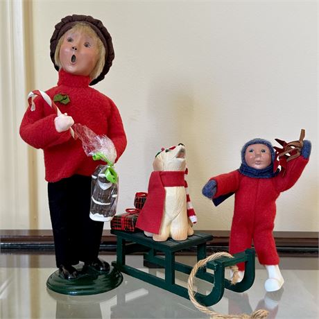 Byers' Choice Carolers Dolls - Lot of 3