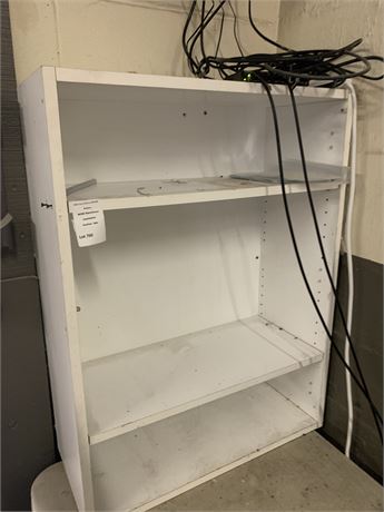 White Wooden Shelf 27x11x36