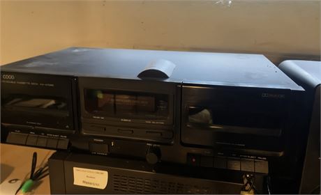 Kenwood KX-W1060 Stereo Dual Cassette Deck Player