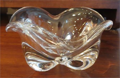 Hand Blown Heavy Lead Crystal Bowl