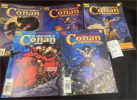 Conan the Barbarian Comic Book Lot of 5