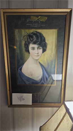 Vintage 1920's Advertising Portrait Print