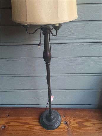 Floor Lamp With Beige Shade