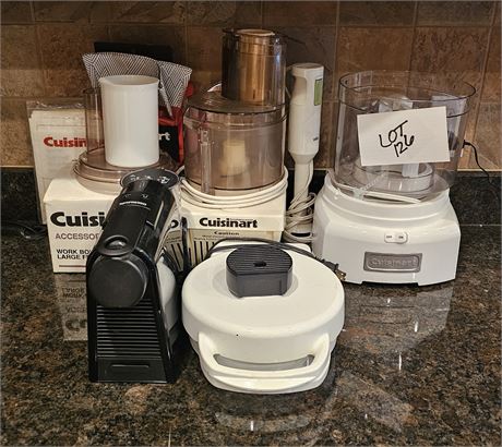 Mixed Small Kitchen Appliances Cuisinart, Nespresso & More