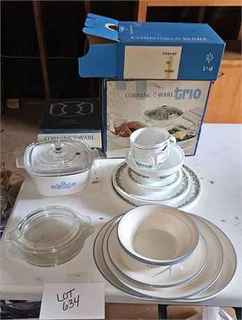 Vintage Corningware, Blue Cornflower, Corelle & More