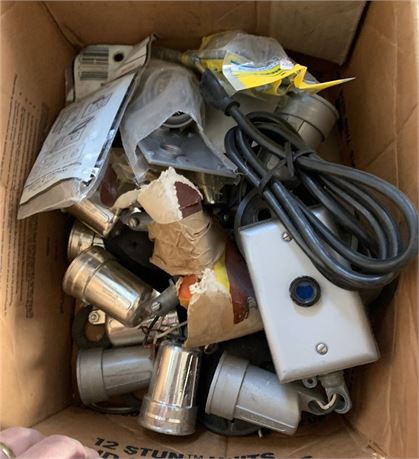 Weatherproof Outdoor Flood Light Fixture Kit & More - 2 Boxes