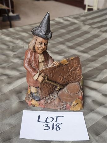 Tom Clark Creations 1993 "Penn" Gnome Figurine – Artist Signed in Ink
