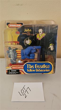 2004 The Beatles "Yellow Submarine"  John W/Glove & Love Base Fig In Box