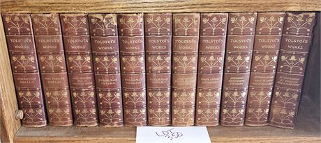 1899-Early 1900's Tolstoi's Works - Over 10 Volumes