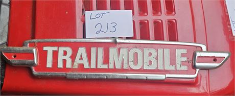 Trailmobile 1950's 24" Airstream Semi Trailer Metal Emblem