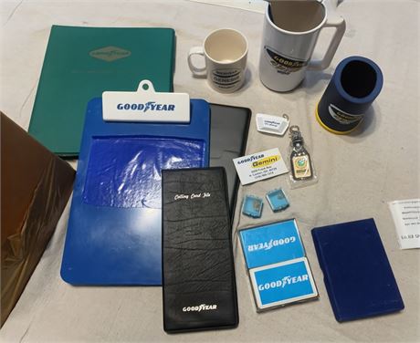 Goodyear Ephemera - Binder, Clip Board, Mugs, Key Chains, Pins & More