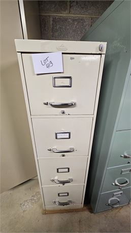 Tan Metal File Cabinet