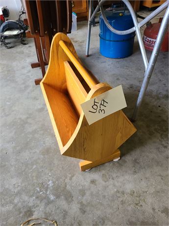 Wood Magazine Rack