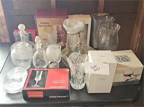 Clear Glass & Crystal Lot Mikasa, Durand, Bormiolo and More