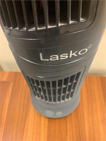 Lasko Black Oscillating Desk Fan