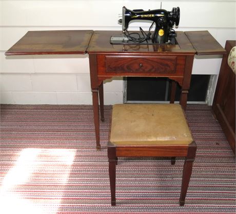 Antique Singer Sewing Machine Table