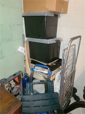 Portable Closet 60" In Box, Euro-Pro Sweeper & More