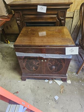 Vintage Solid Wood Inlay Cabinet