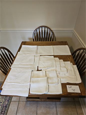 White Linen Napkins Lot