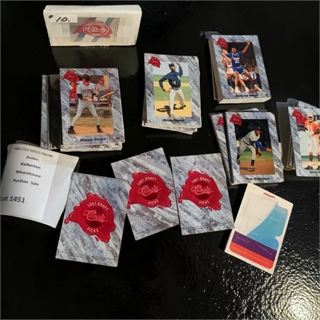 1991 Classic Draft Picks Baseball Cards - Shawn Green, Brian Taylor & More