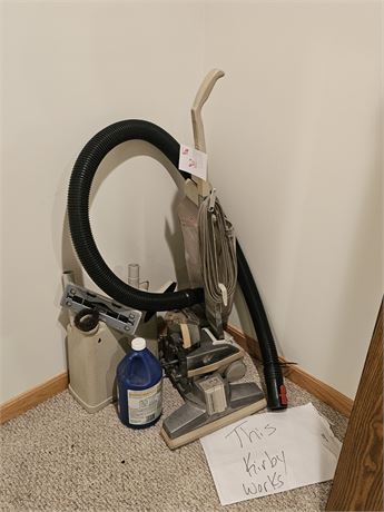 Kirby Generations 3 Upright Sweeper With Several Attachment's & Caddy