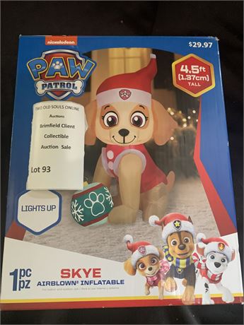 PAW Patrol Skye Airblown Light Up Inflatable Christmas Yard Decoration
